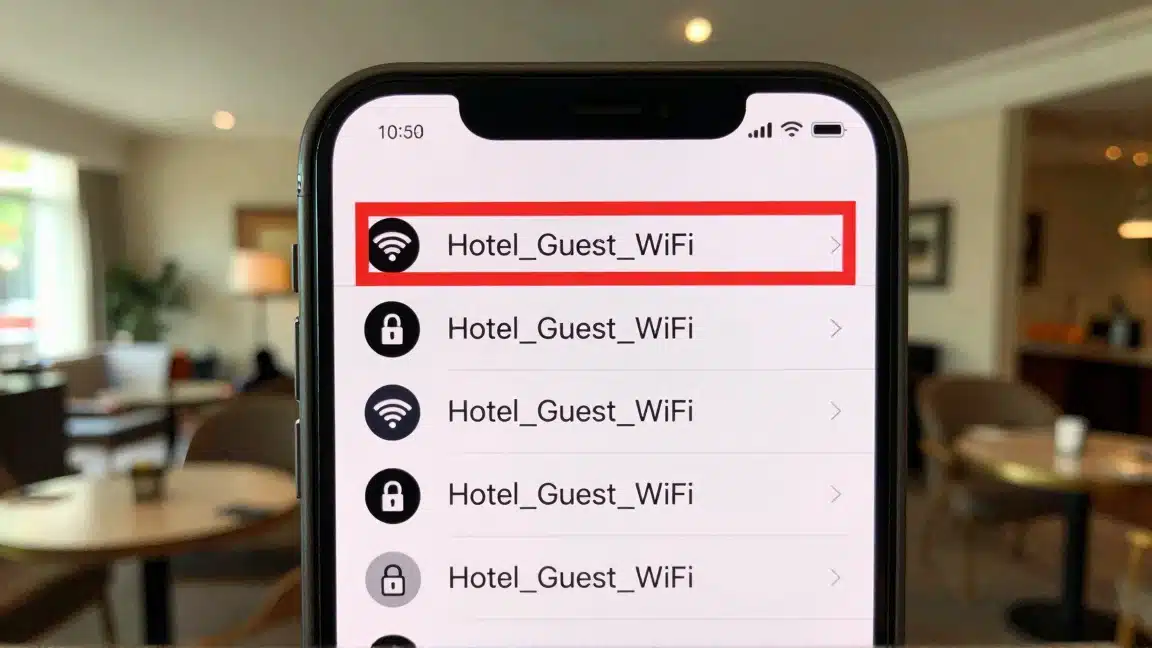 Best VPN for Hotel WiFi Security: 3 Safe Options for 2026 2 Evil Twin Wi-Fi Attack iPhone Visualization