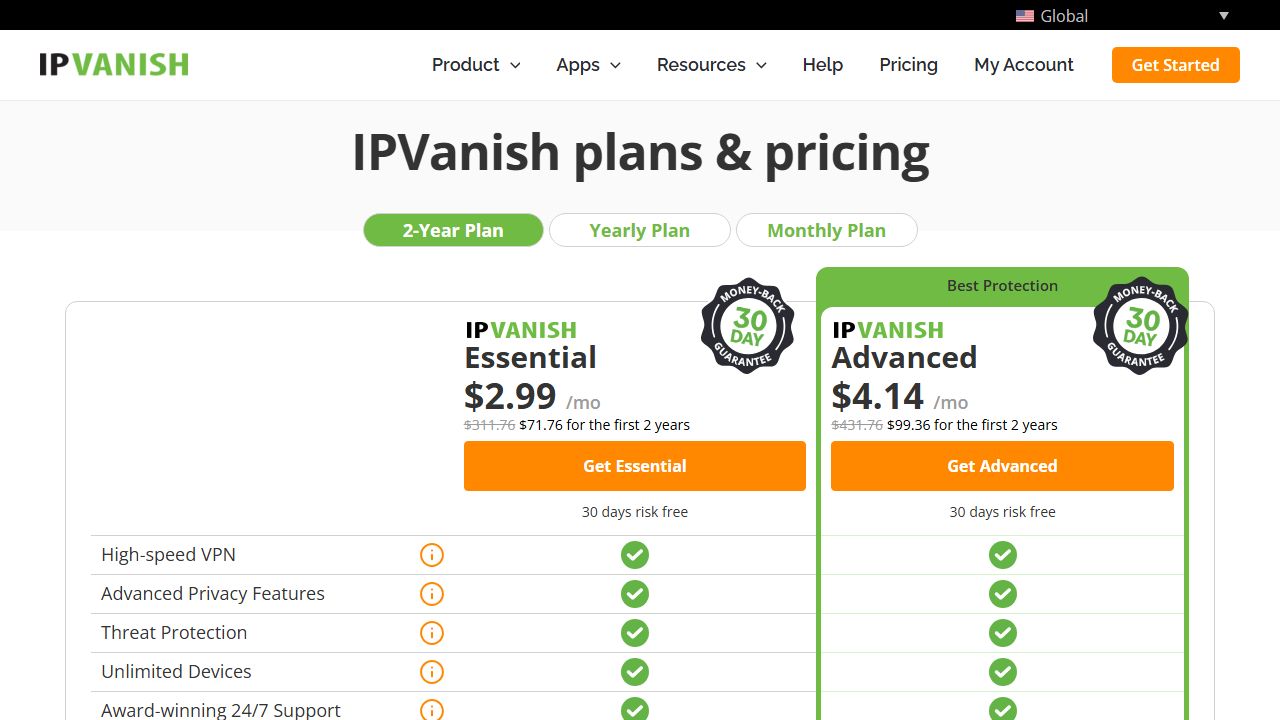 IPVanish Pricing Plans 2026 Discount