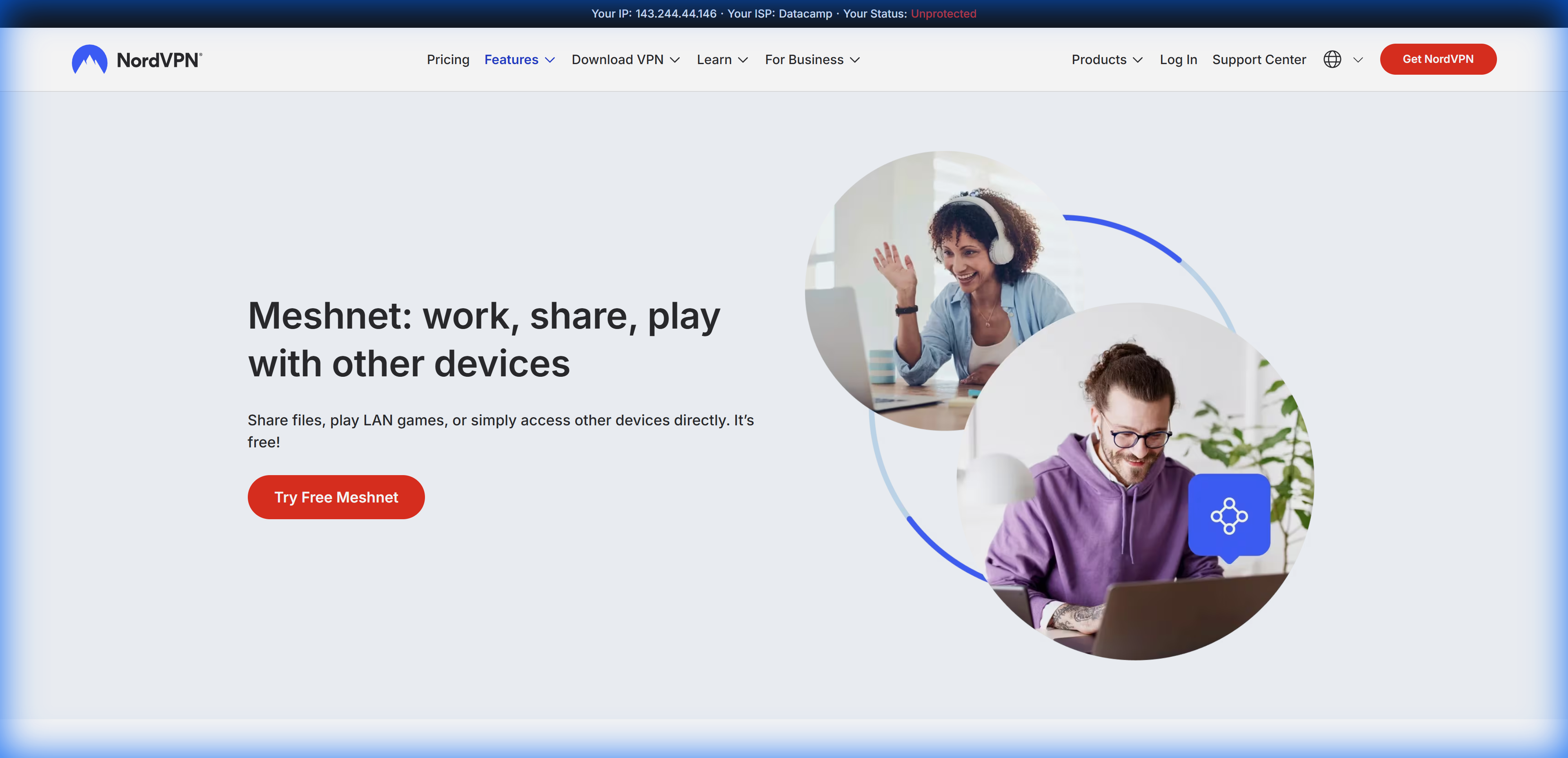 NordVPN Meshnet Interface Verified