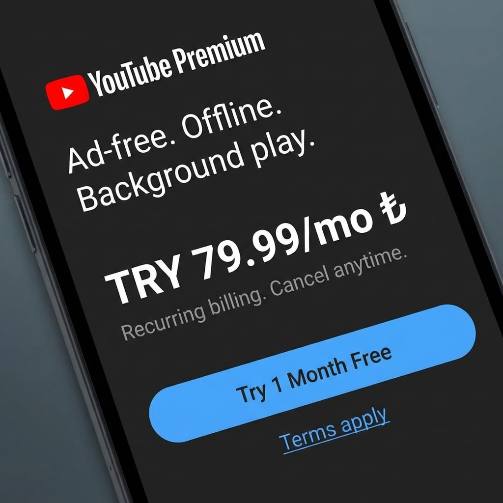 YouTube Premium Turkey Pricing January 2026 VPN Proof